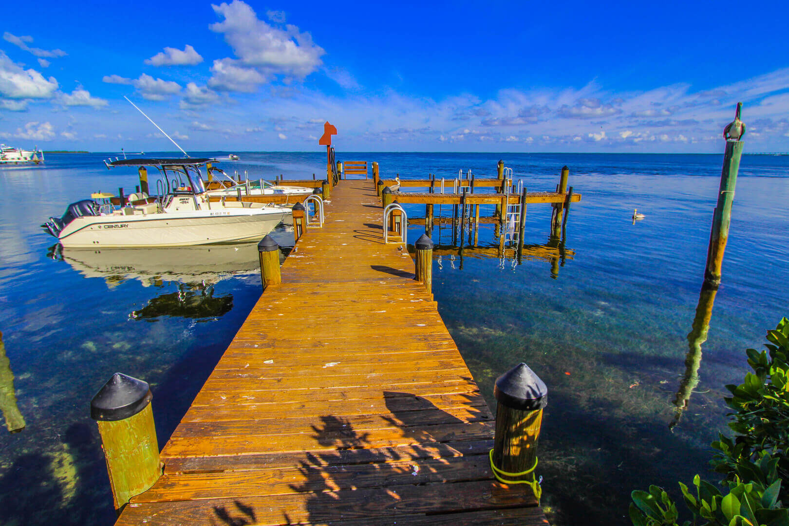 A scenic boat dock at VRI's Florida Bay Club in Florida.